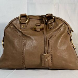 YSL MUSE leather shoulder bag‎ with lock and key